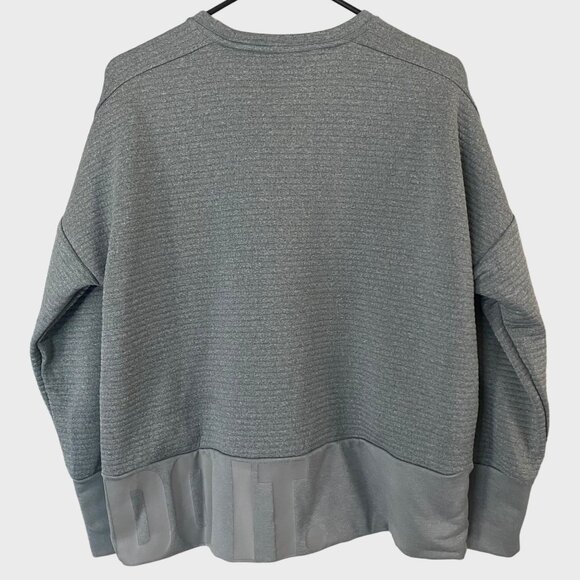 Nike Double Knit Crewneck Sweatshirt Women's Medium Gray Long-Sleeve Pullover - Picture 3 of 13